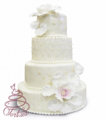 Свадебный торт Жемчужный