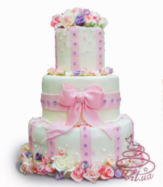 Свадебный торт Розовые мечты
