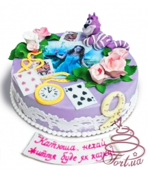 Детский торт  «Алиса в стране чудес» 