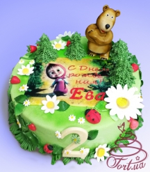 Детский торт «Маша и медведь»  