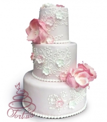 Свадебный торт Яблоневый цвет