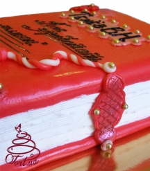 Торт на заказ «Красная книга» 