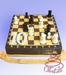 Торт на заказ "Шахматы" 