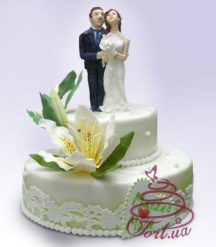 Свадебный торт индивидуального дизайна