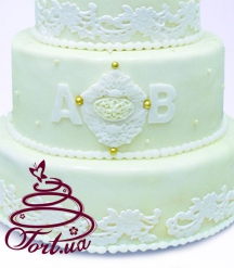 Свадебный торт Фамильный вензель