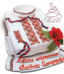 Торт на замовлення Вишиванка