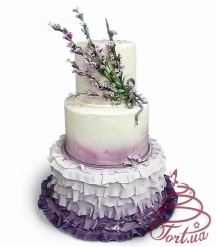 Свадебный торт Лавандовая свадьба